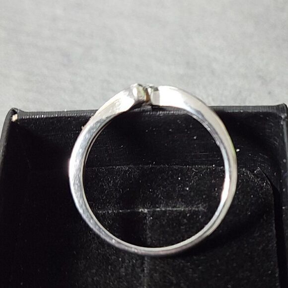 Women's Rose Gold Twist Promise Ring - Gold Twist Promise Ring For Girl's - Picture 3 of 7